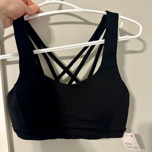 Lululemon Free to Be Serene bra- NWT, black, Size 4US